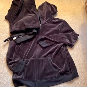 Old Navy black velour hoodie and pant